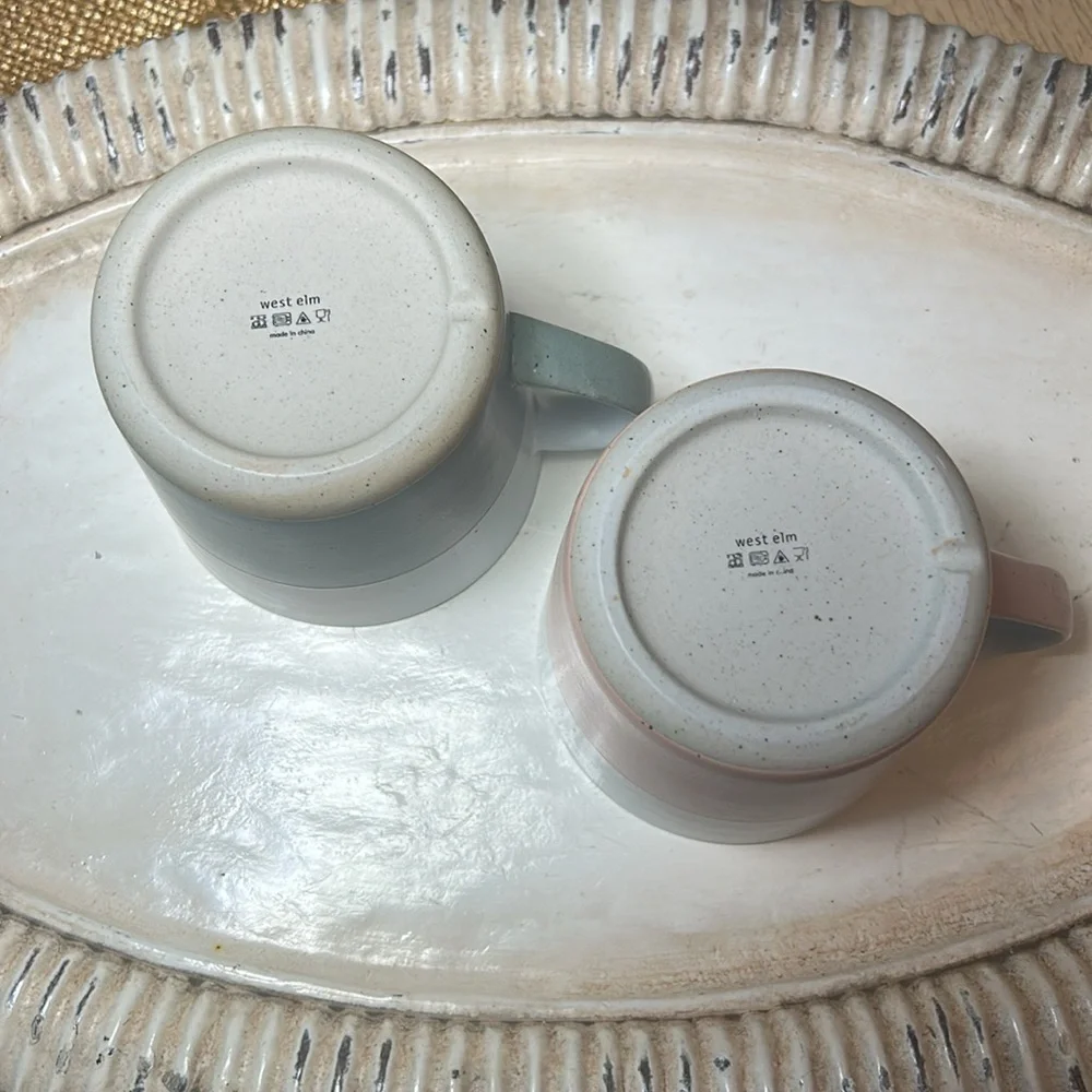 West Elm Stoneware Mugs (2) - Picture 6 of 7